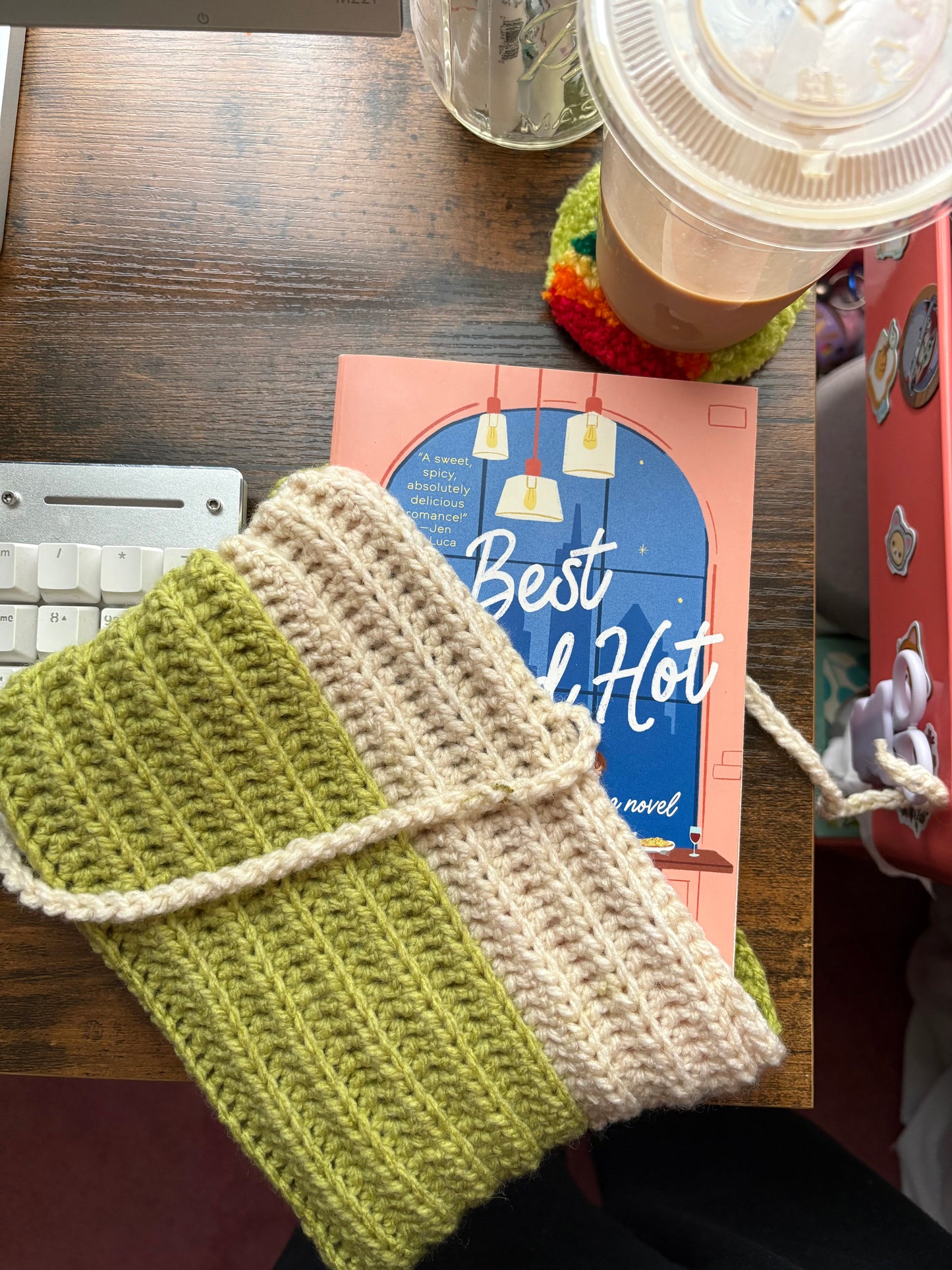 Matcha Crochet Paperback Sleeve