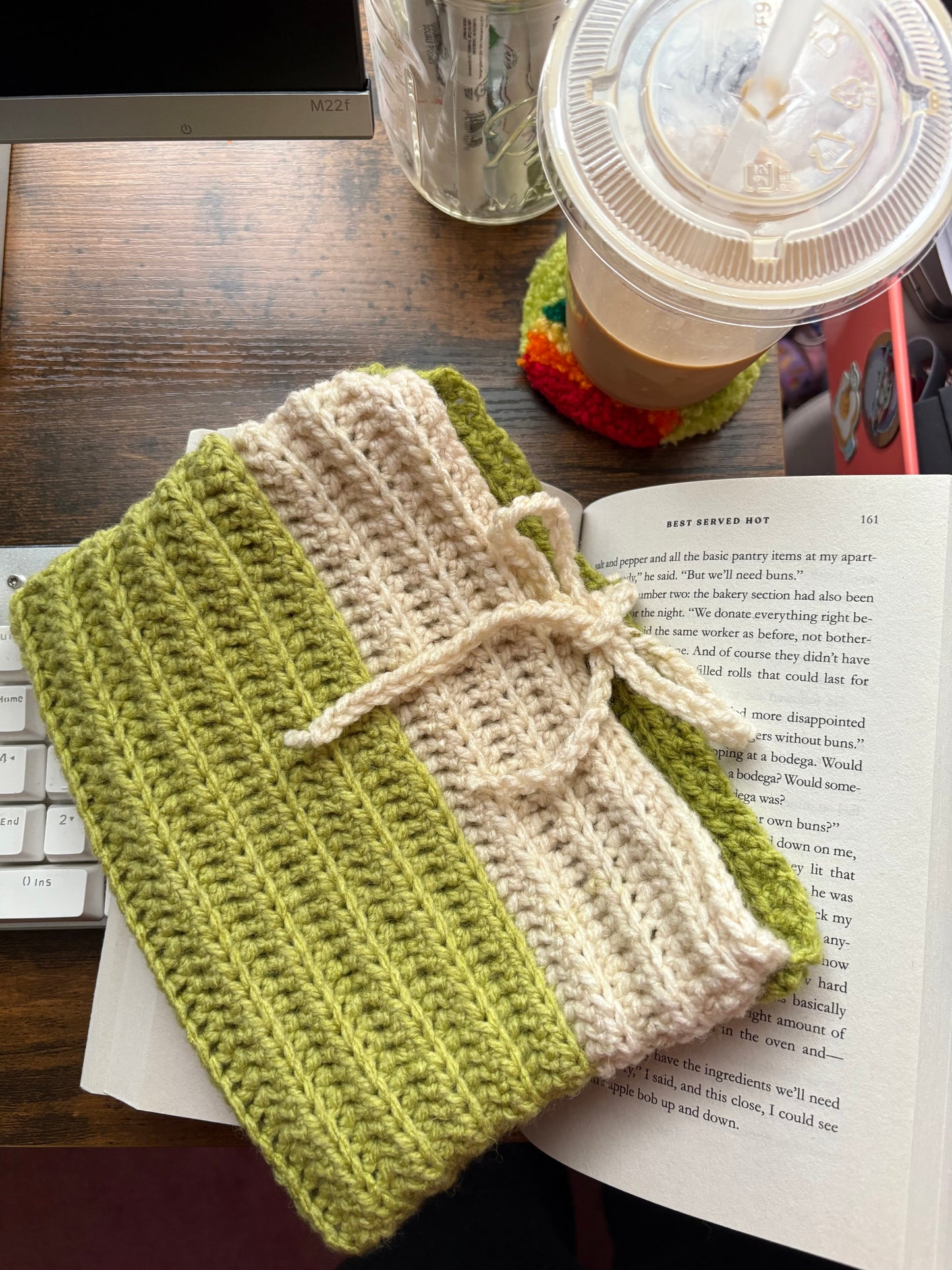 Matcha Crochet Paperback Sleeve