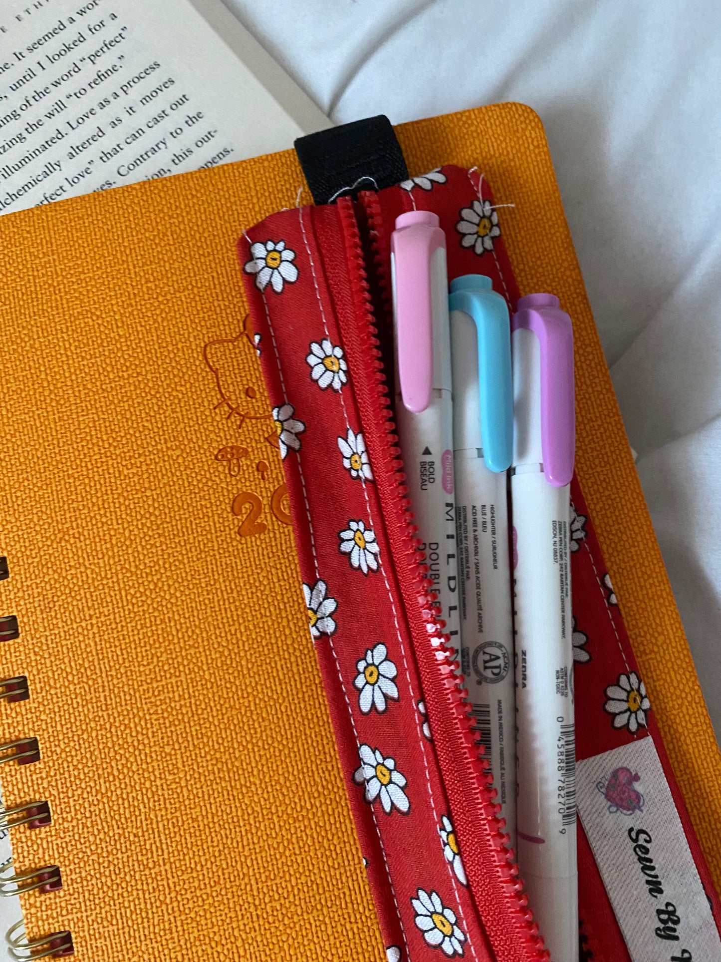 Red Daisies Pen Pouch