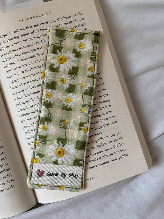 Green Plaid Bookmark