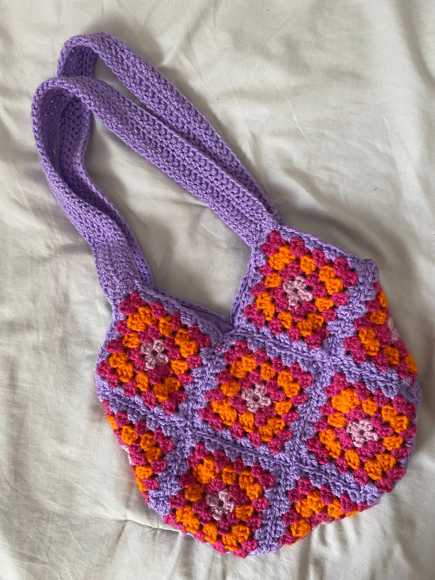 Homegirls Granny Square Crochet Tote