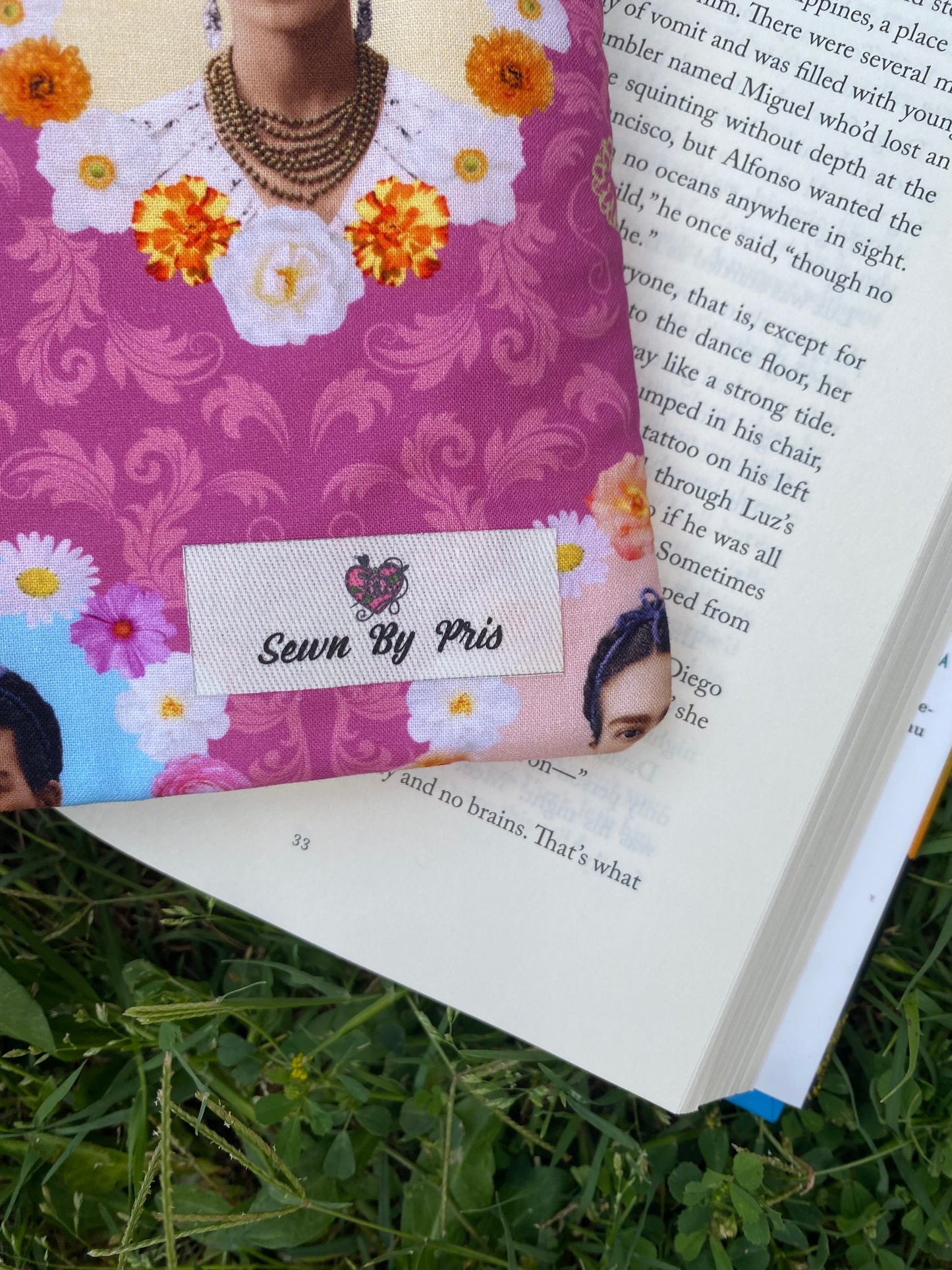 Pink Frida Book Sleeve