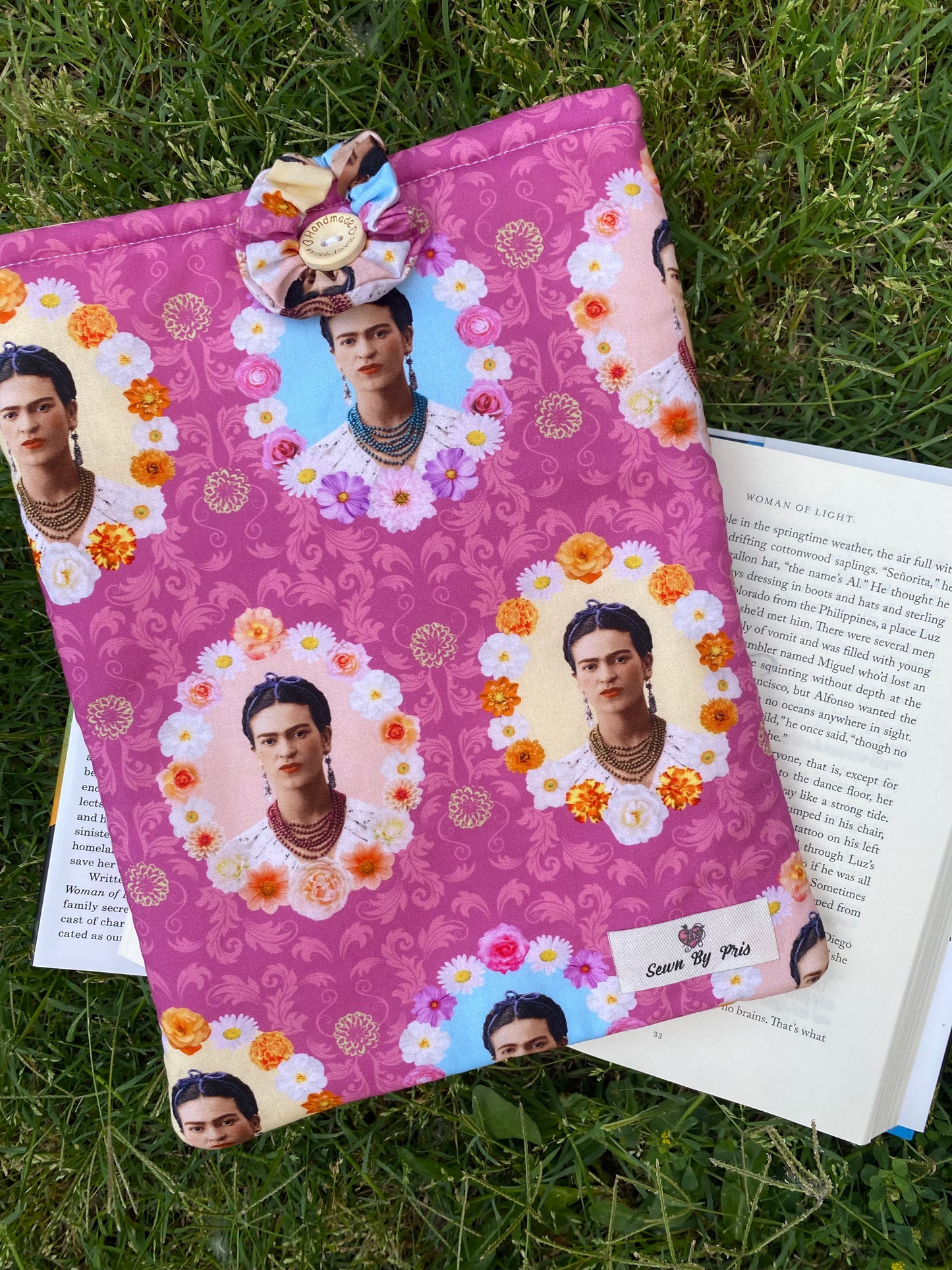 Pink Frida Book Sleeve