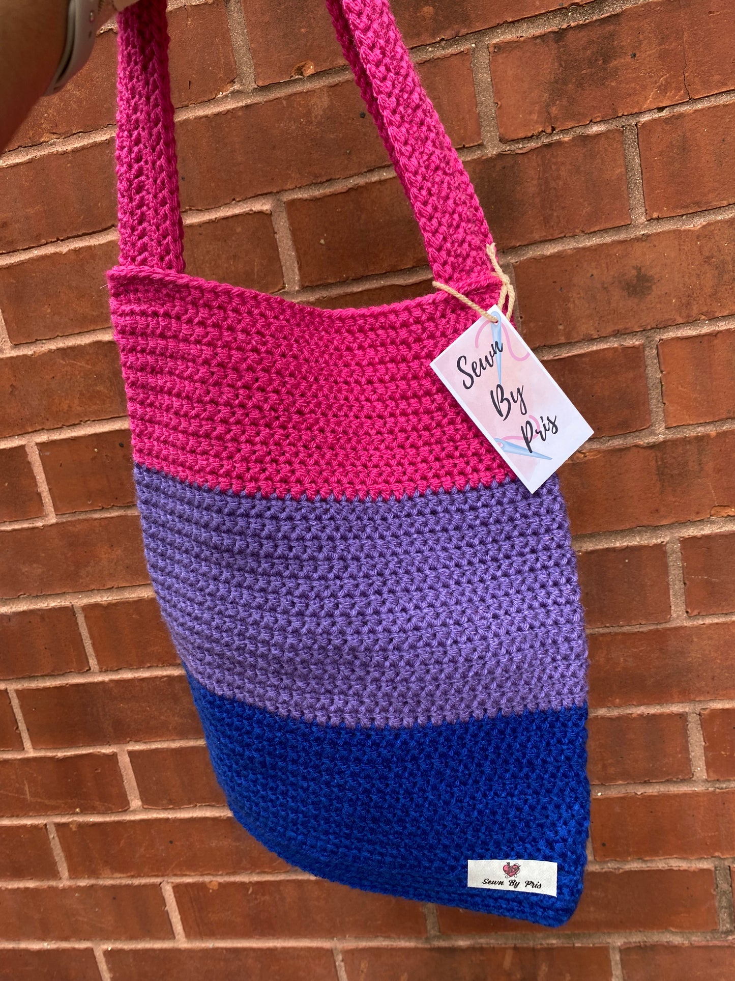 Pride Flag Crochet Totes