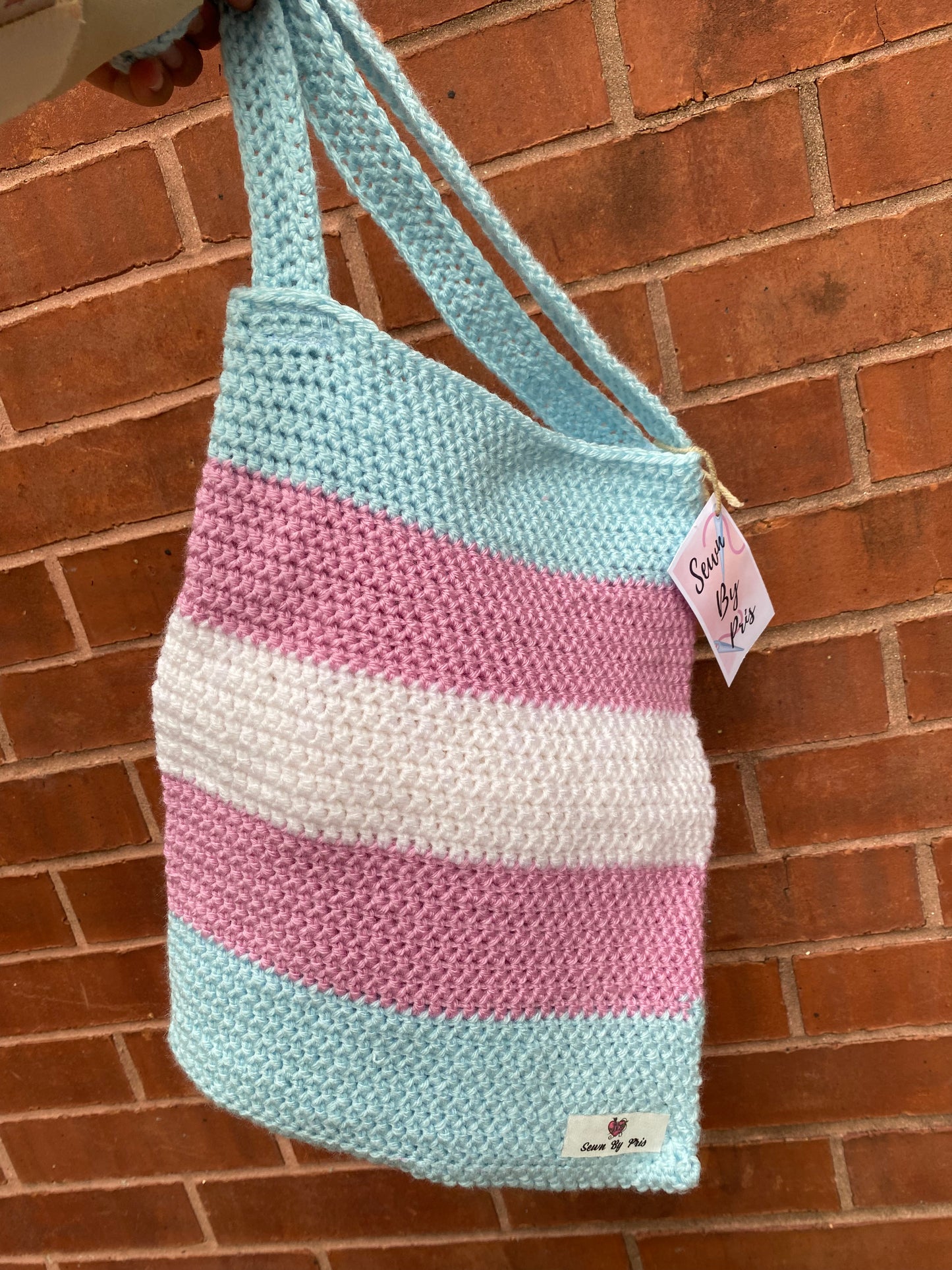 Pride Flag Crochet Totes